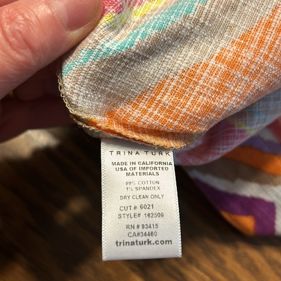 Trina Turk Corbin 2 Multicolor Chevron Short - Picture 10 of 10